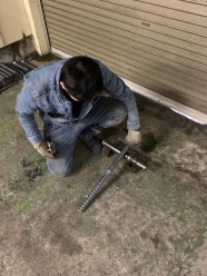 目視にて外観検査を実施